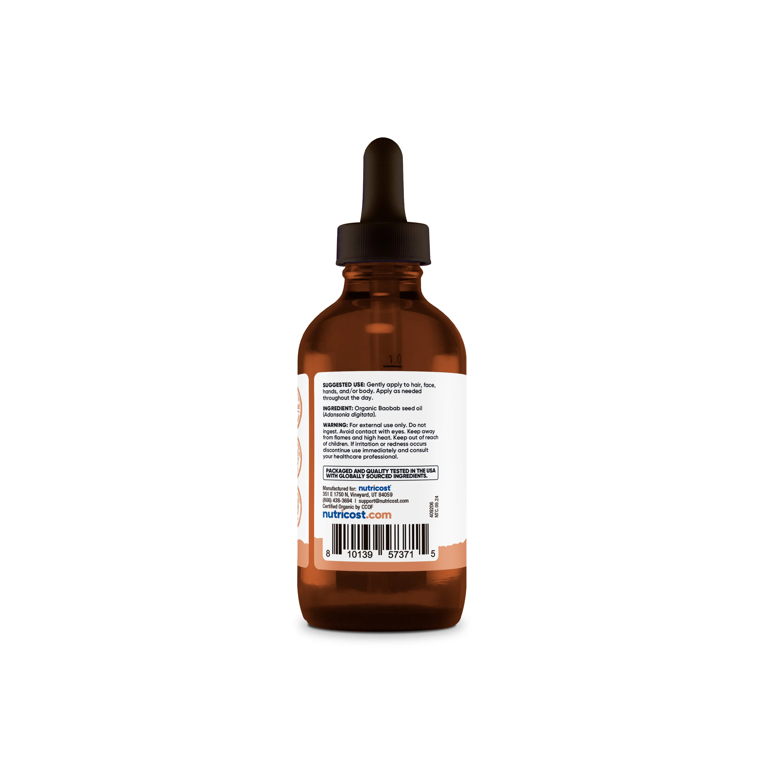 Nutricost Organic Baobab Oil - Image 2