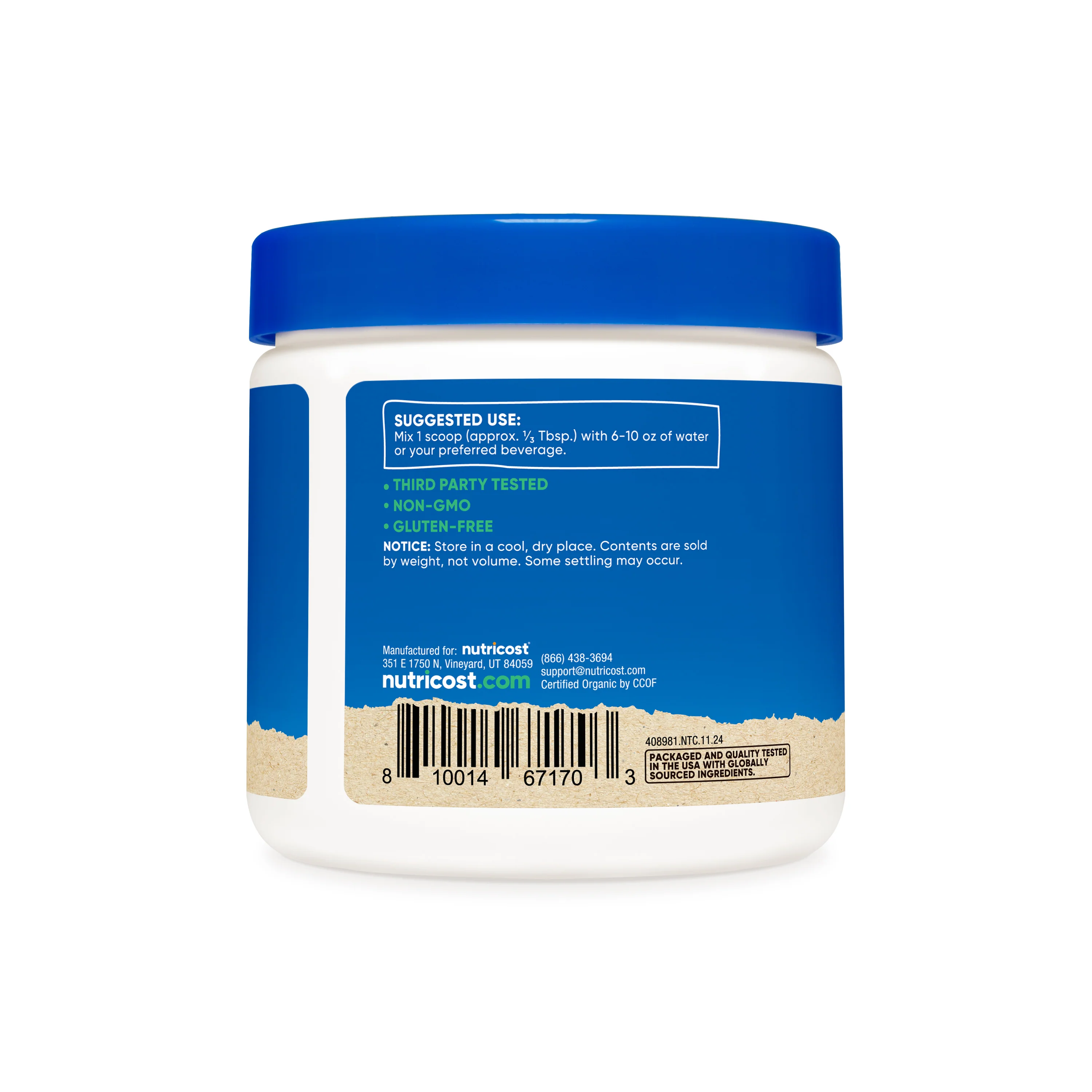 Nutricost Organic Blueberry Powder - Image 3