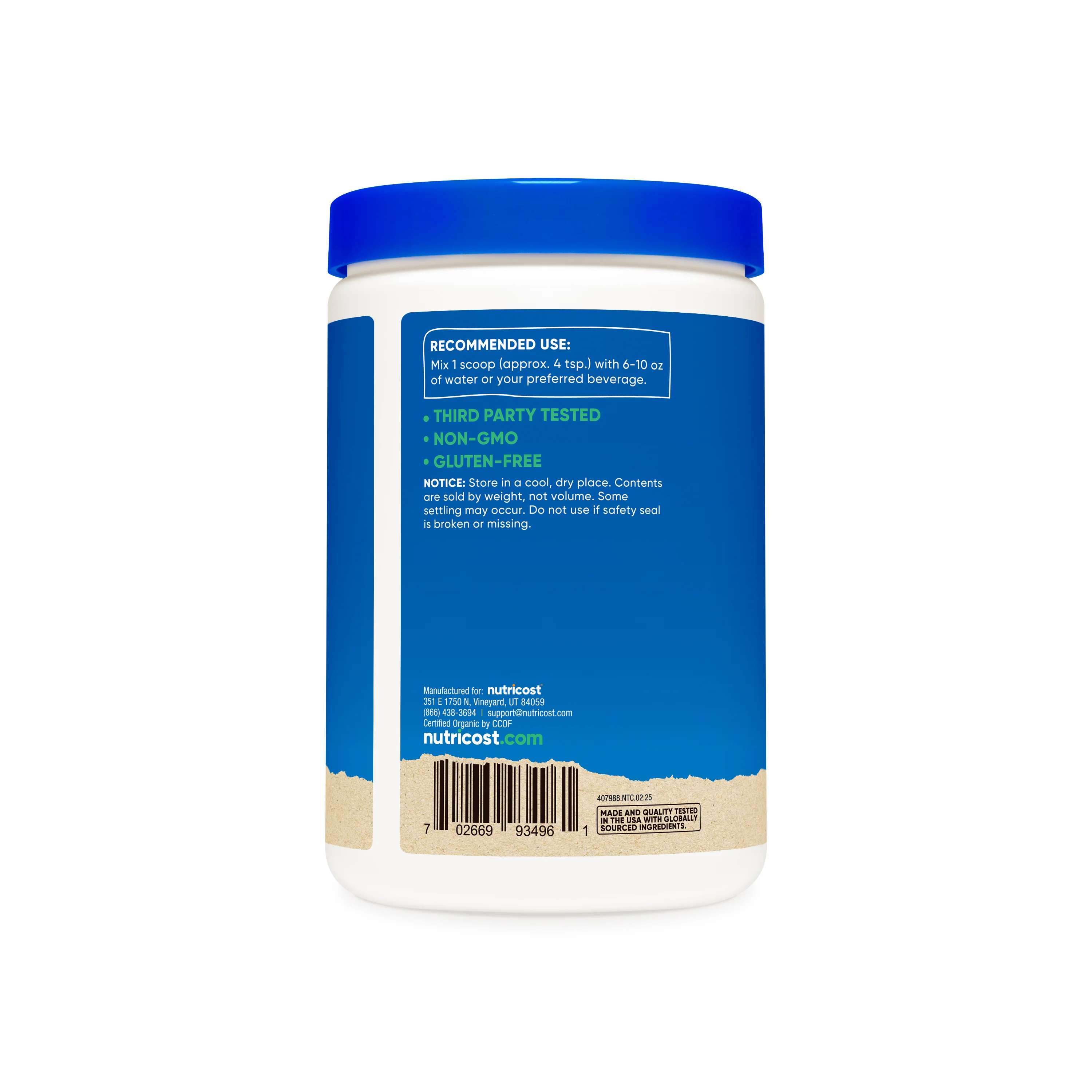 Nutricost Organic Coconut Milk Powder - Image 3