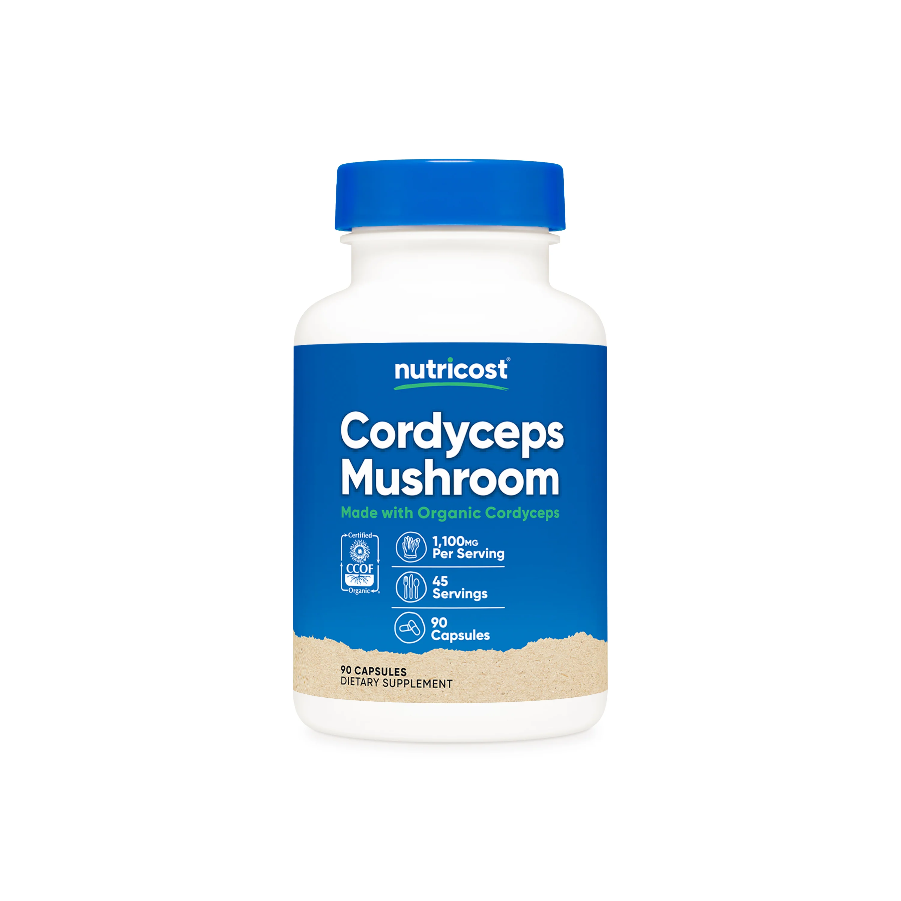 Nutricost Made With Organic Cordyceps Capsules - Image 4