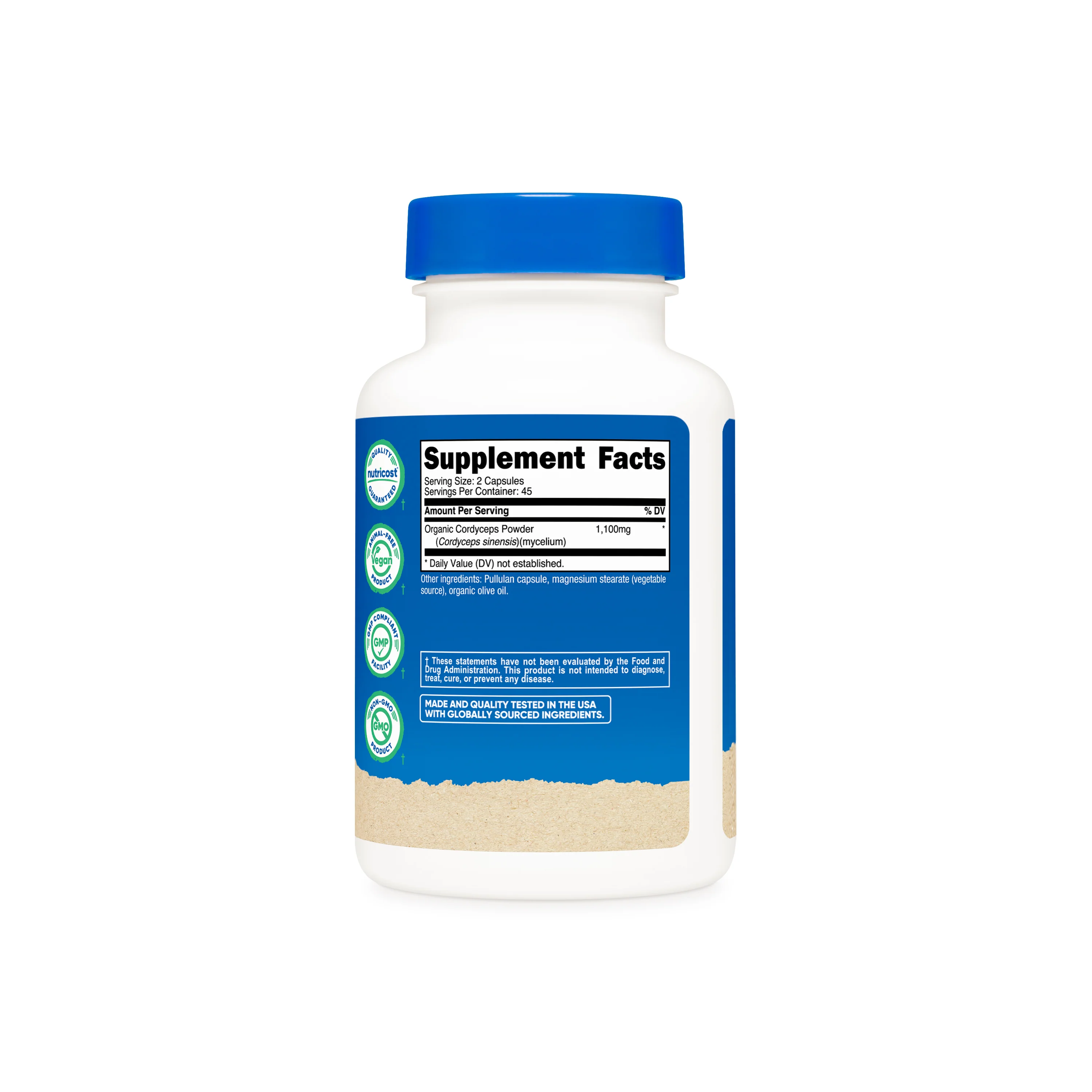 Nutricost Made With Organic Cordyceps Capsules - Image 5