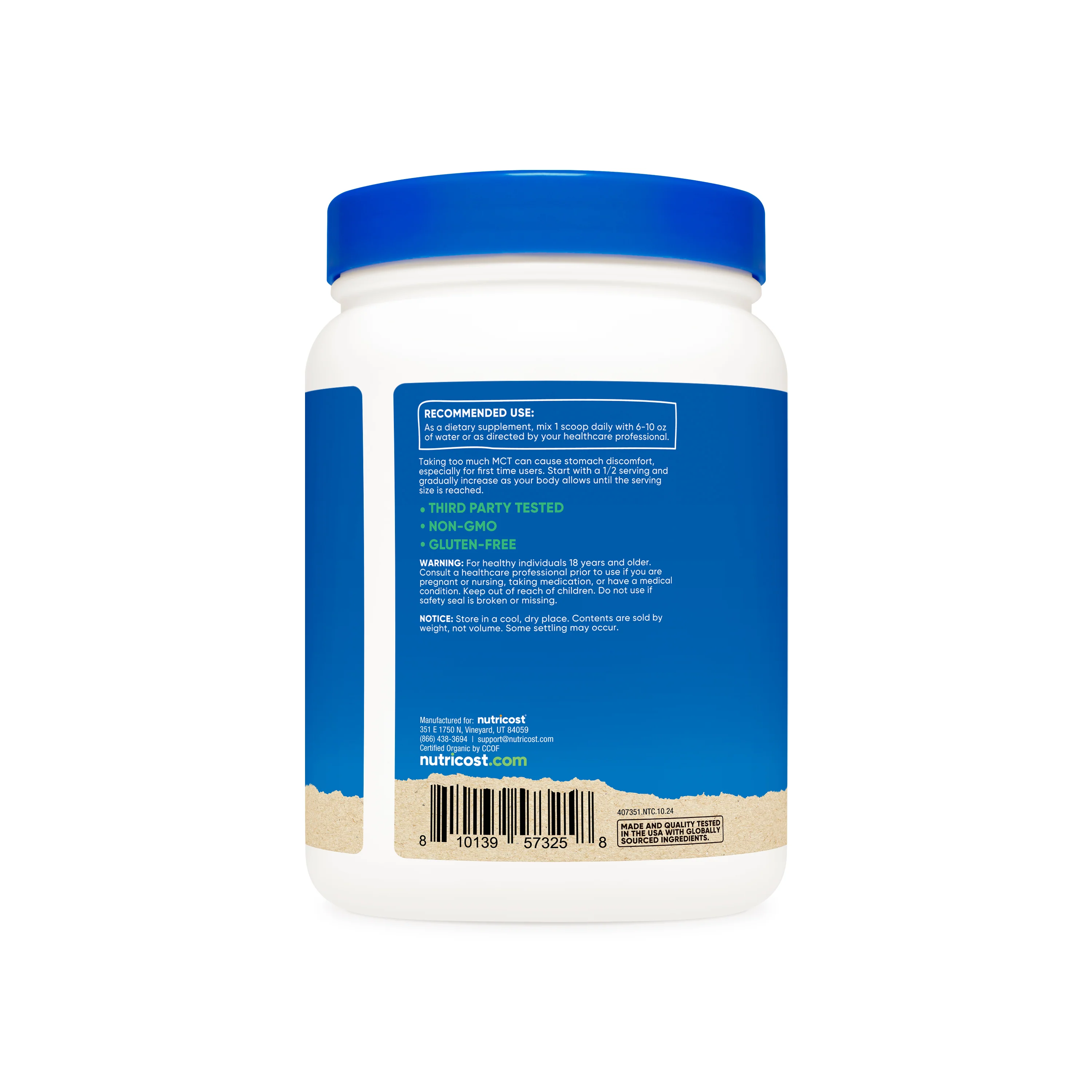 Nutricost Organic MCT Oil Powder - Image 3