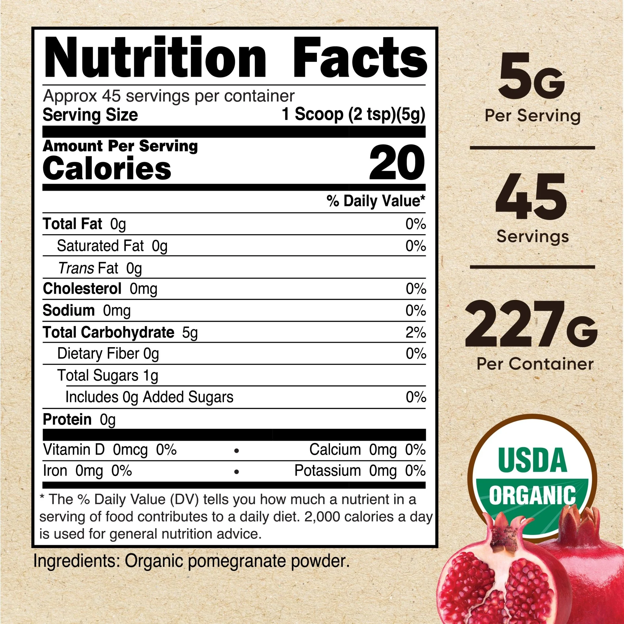 Nutricost Organic Pomegranate Powder (8 oz) - Image 2