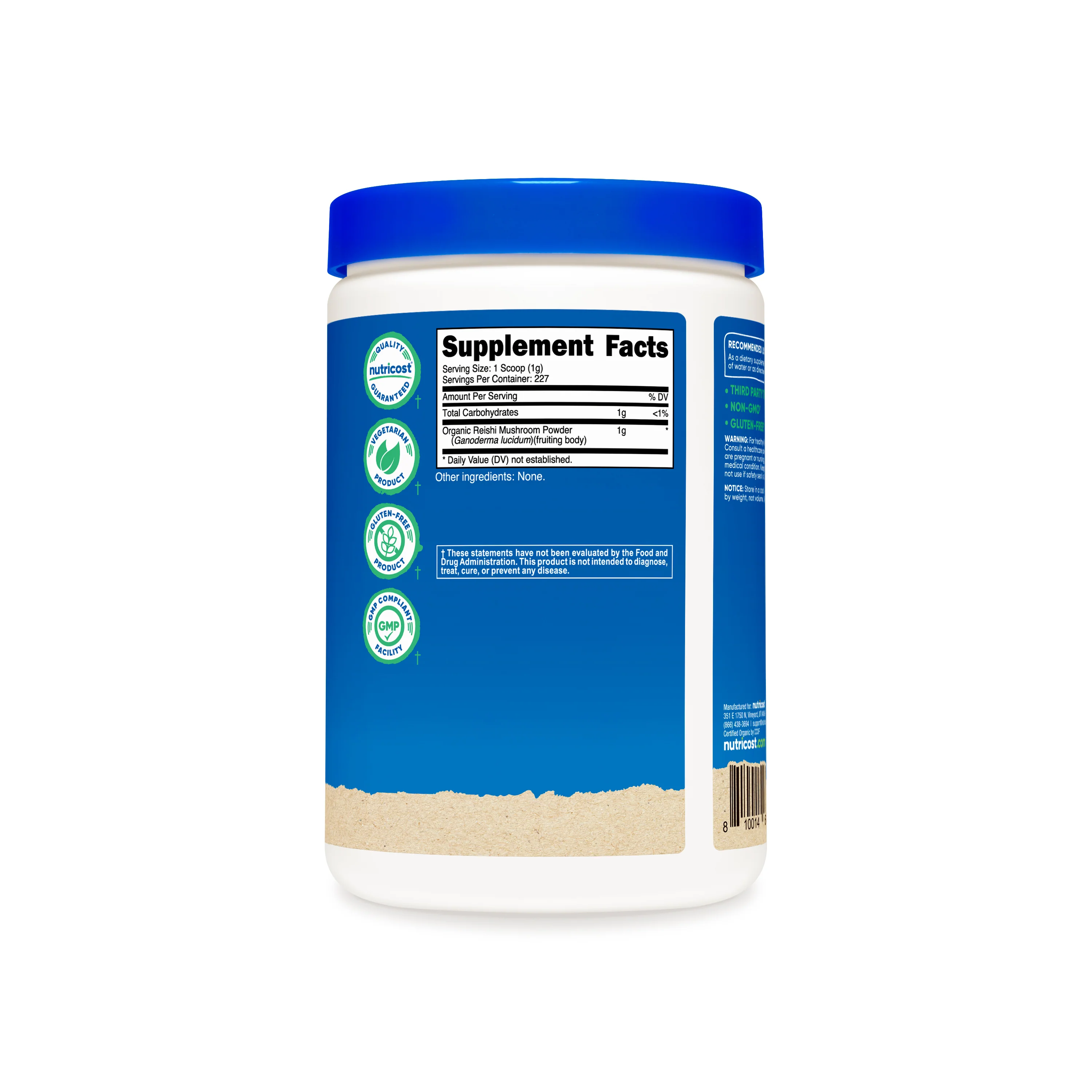 Nutricost Organic Reishi Mushroom Powder - Image 2