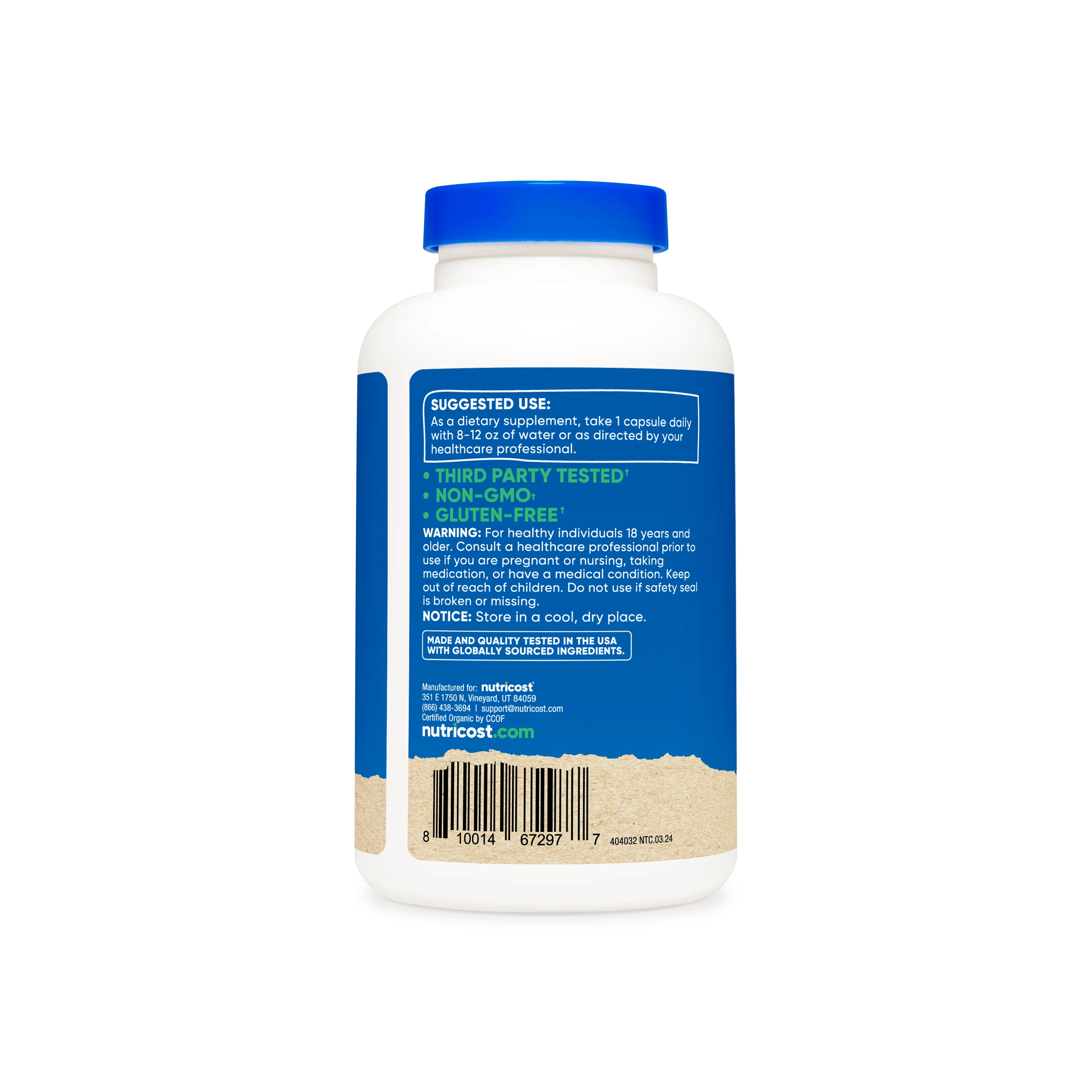 Nutricost Made With Organic Shatavari Capsules - Image 2