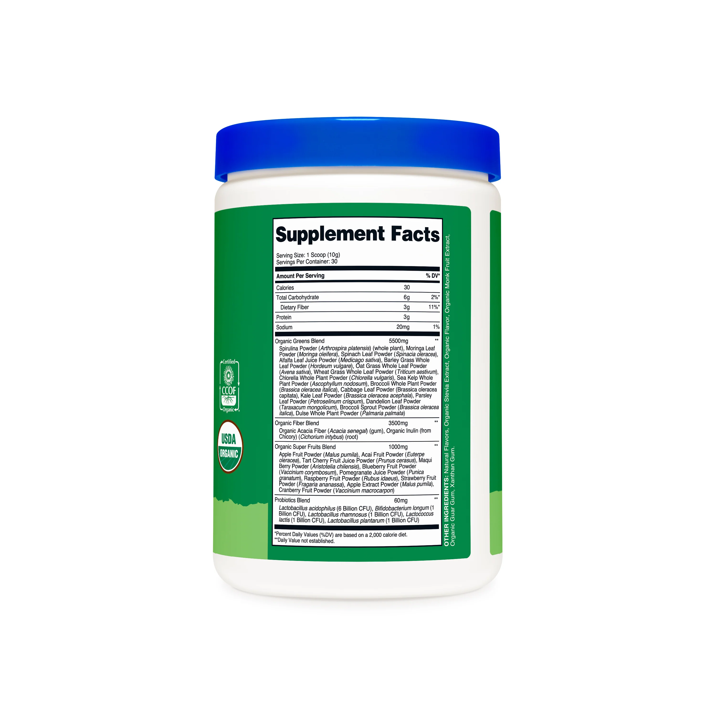 Nutricost Organic Super Greens Powder - Image 3