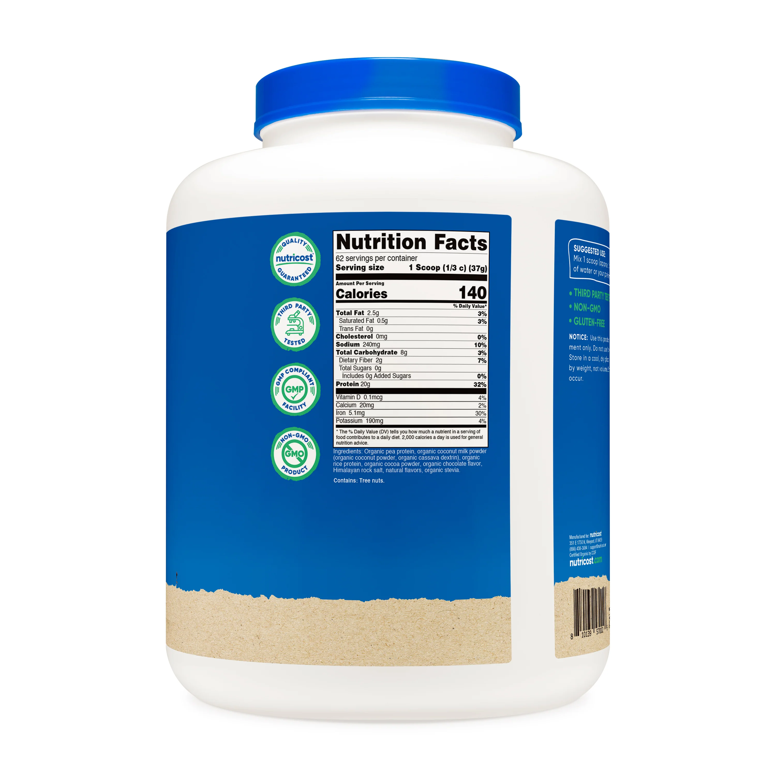 Nutricost Organic Vegan Protein Powder - Image 8