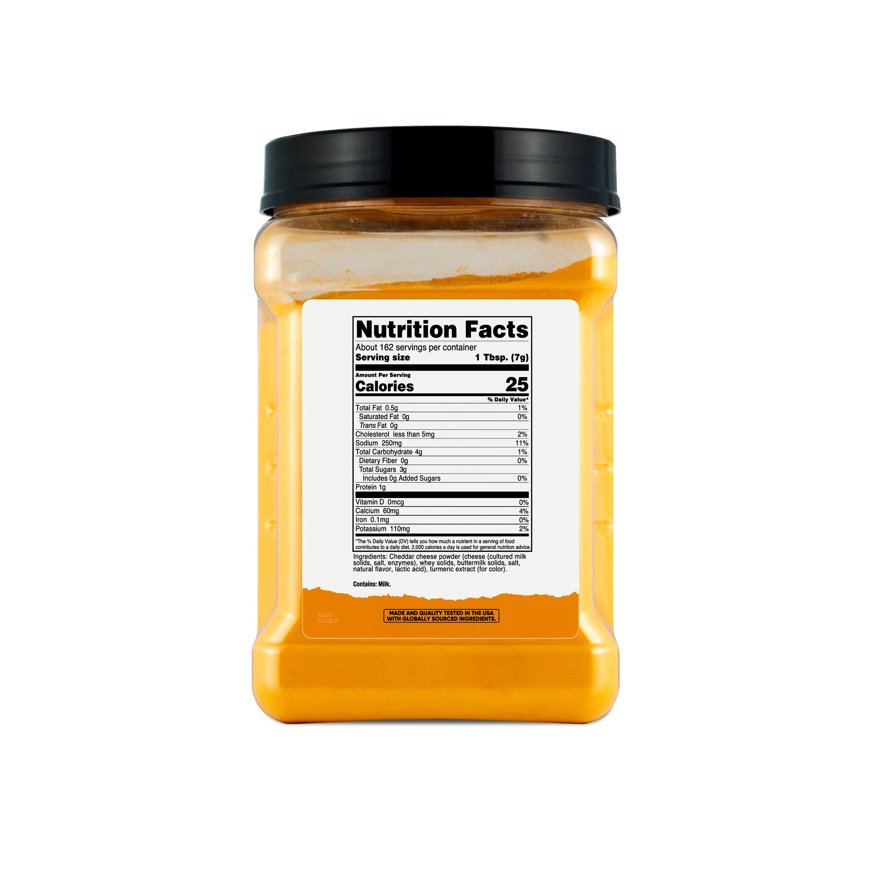 Nutricost Pantry Cheddar Cheese Powder (Yellow) (2.5 LB) - Image 2