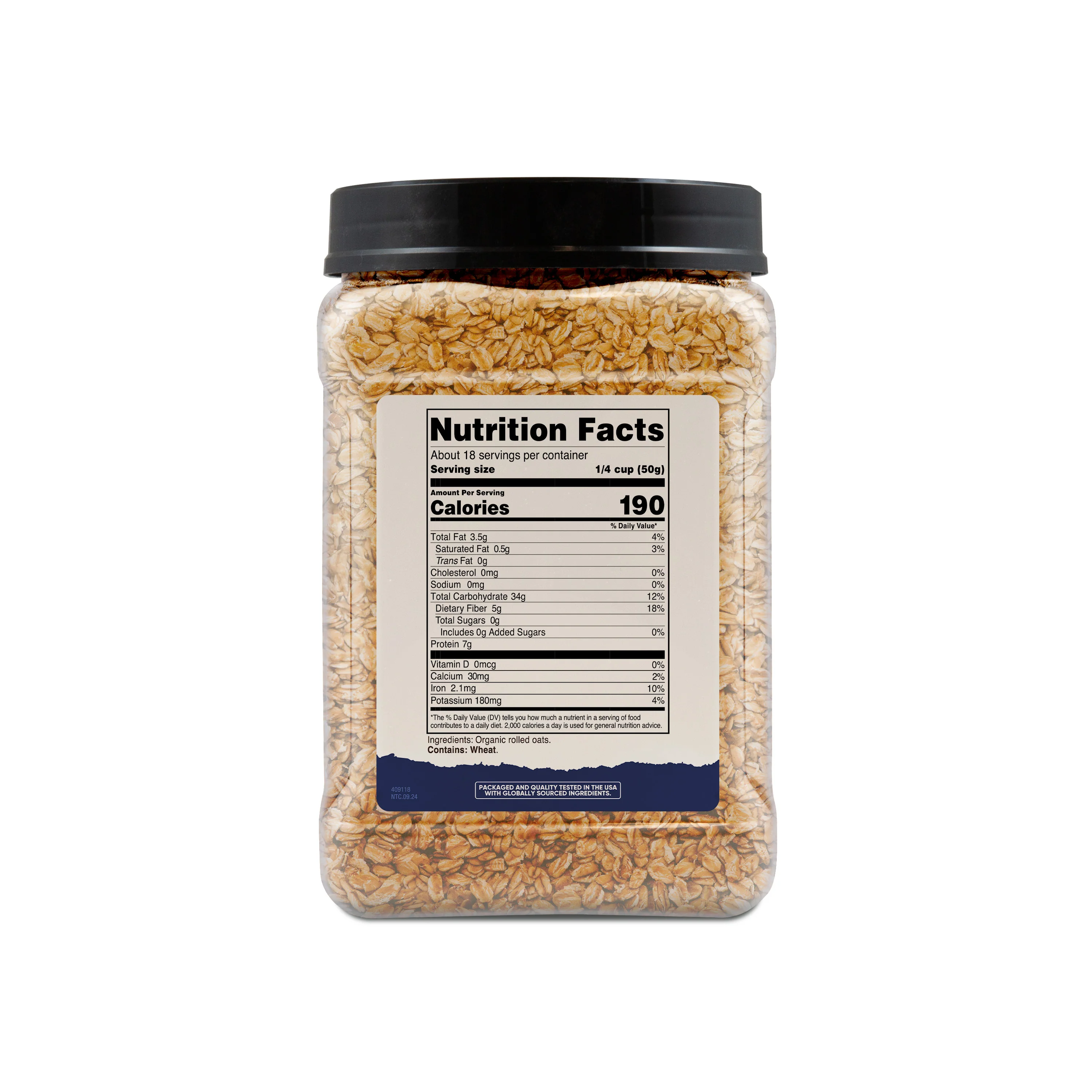 Nutricost Pantry Organic Rolled Oats - Image 2