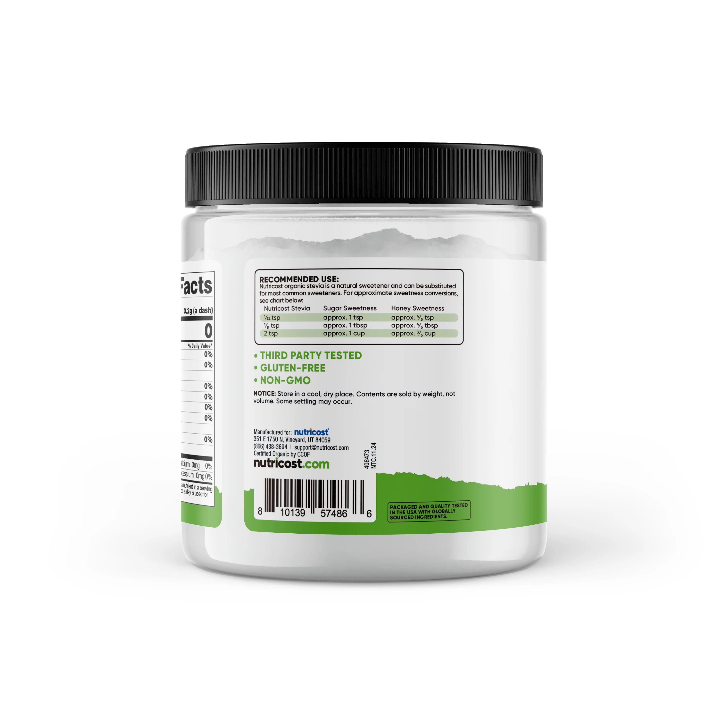 Nutricost Pantry Organic Stevia Powder - Image 3