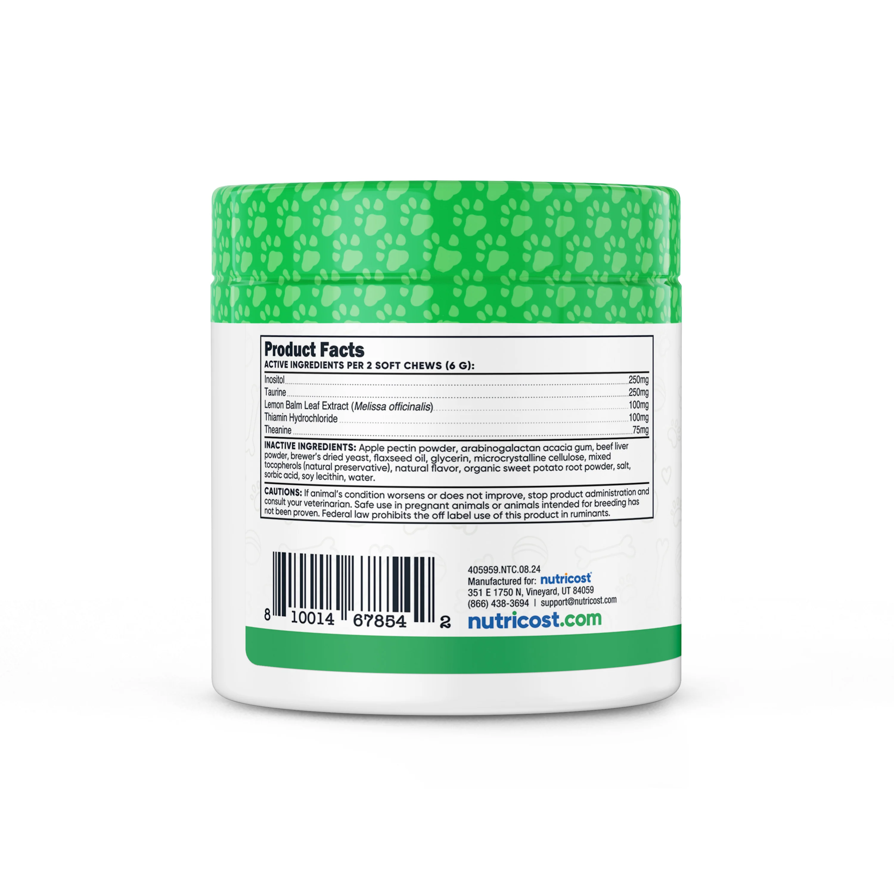 Nutricost Pets Calming Support [60 Chews] [Beef] - Image 3