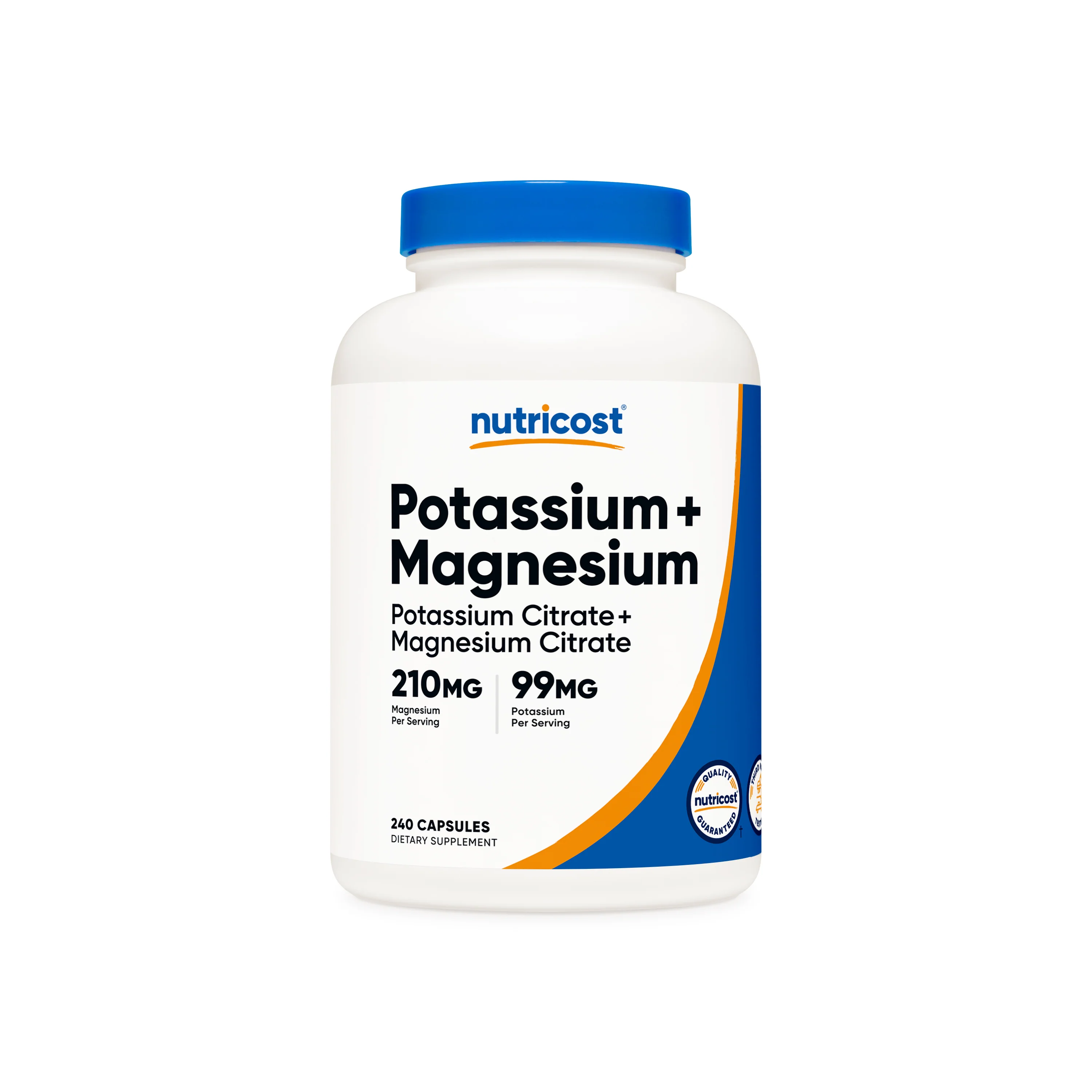 Nutricost Potassium + Magnesium Citrate Capsules