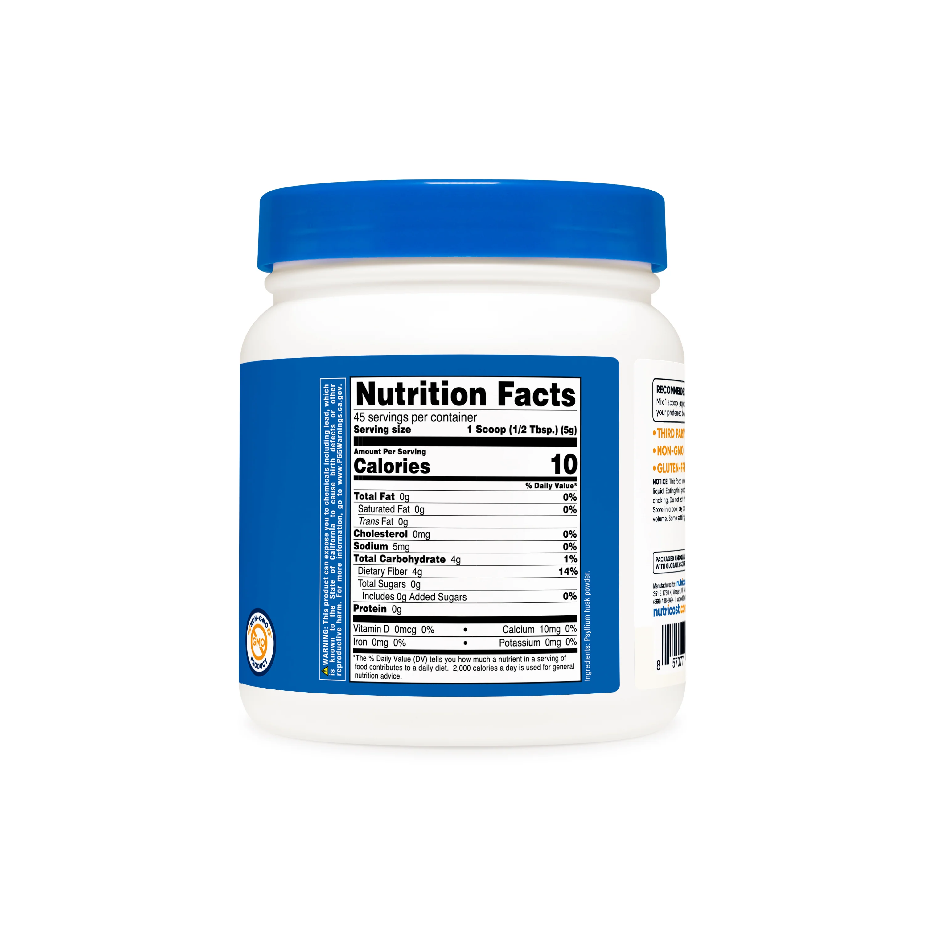 Nutricost Psyllium Husk (Whole Husk) Powder - Image 2