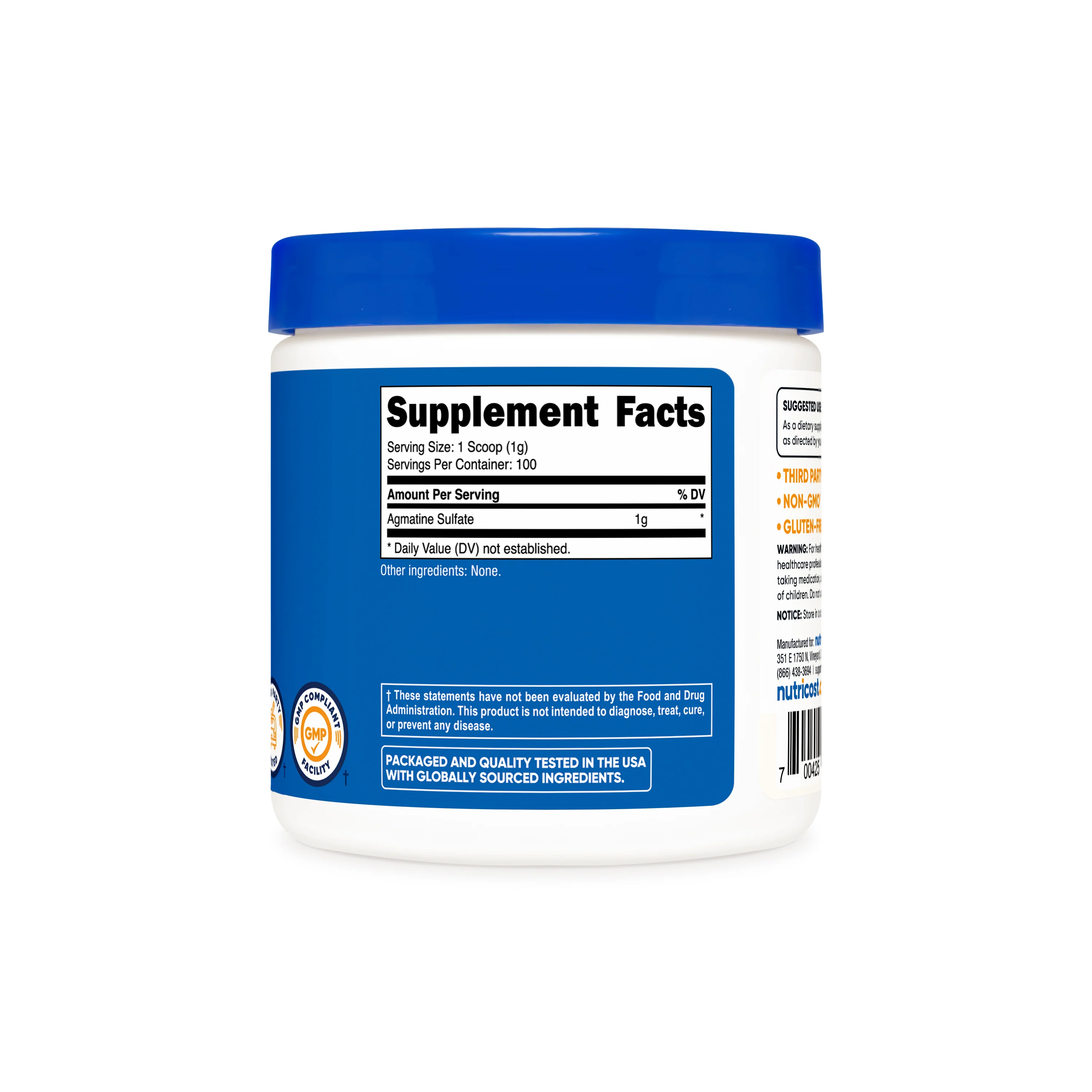Nutricost Pure Agmatine Sulfate Powder - Image 2