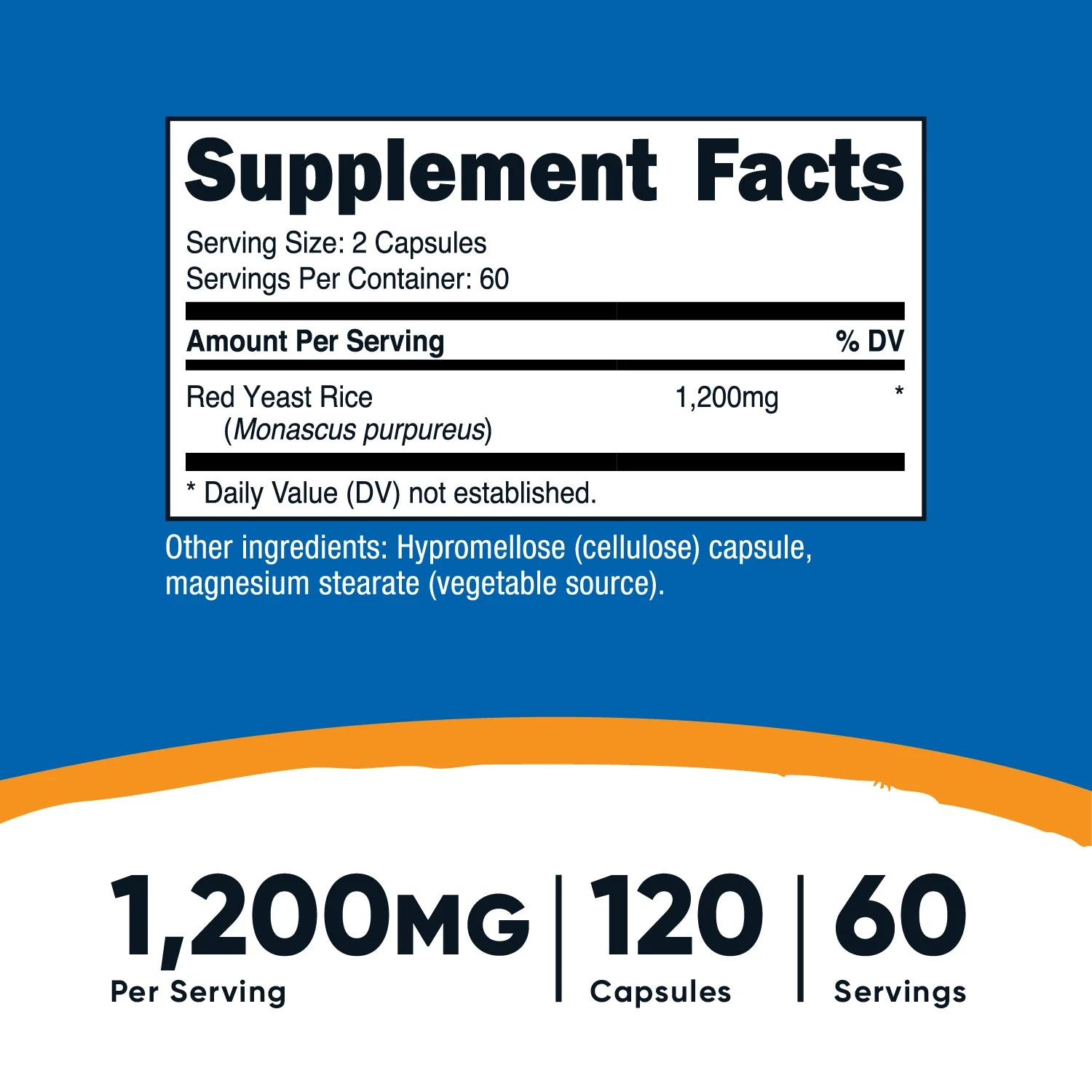 Nutricost Red Yeast Rice (1200 MG) (120 CAP) - Image 2