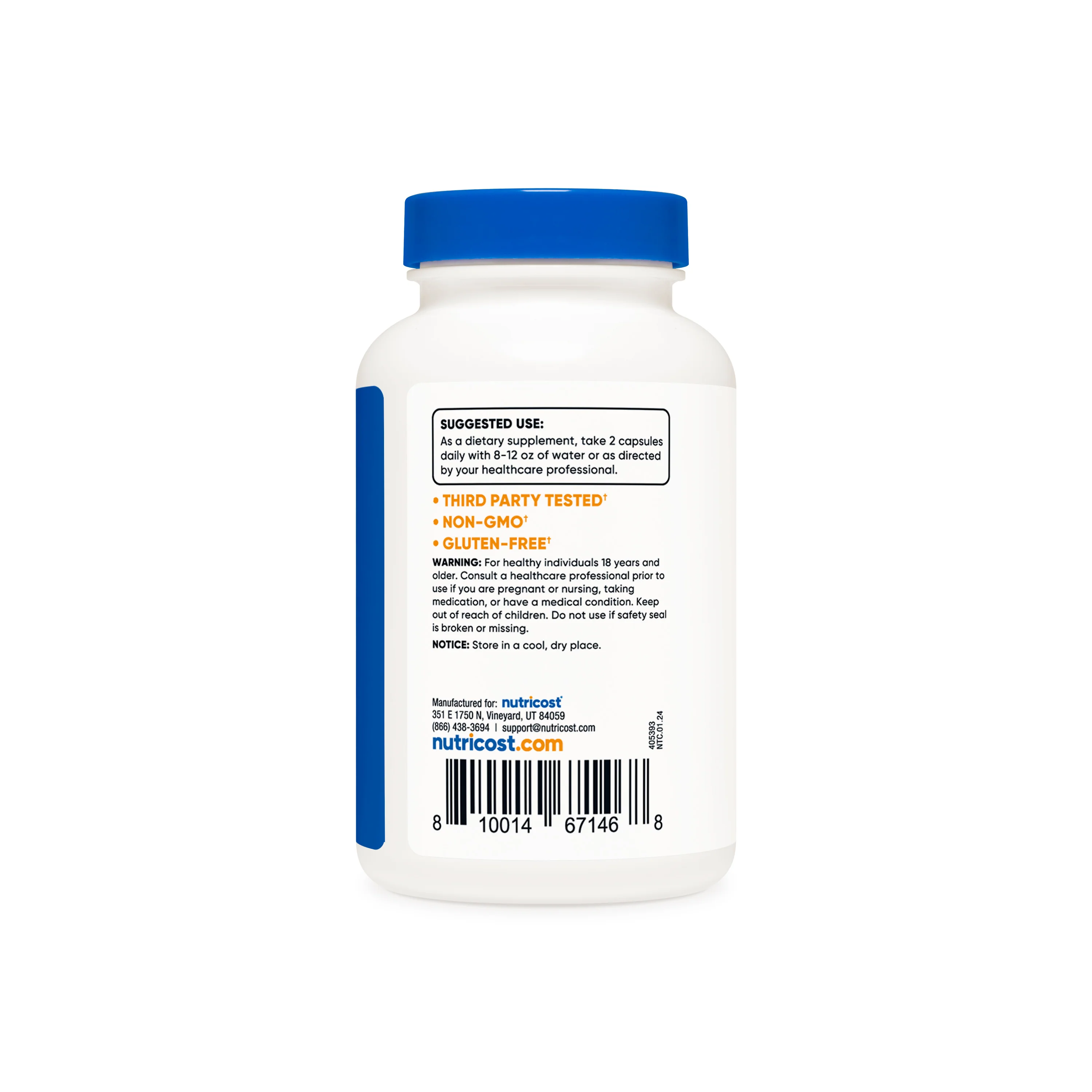 Nutricost Slippery Elm Bark Capsules - Image 3