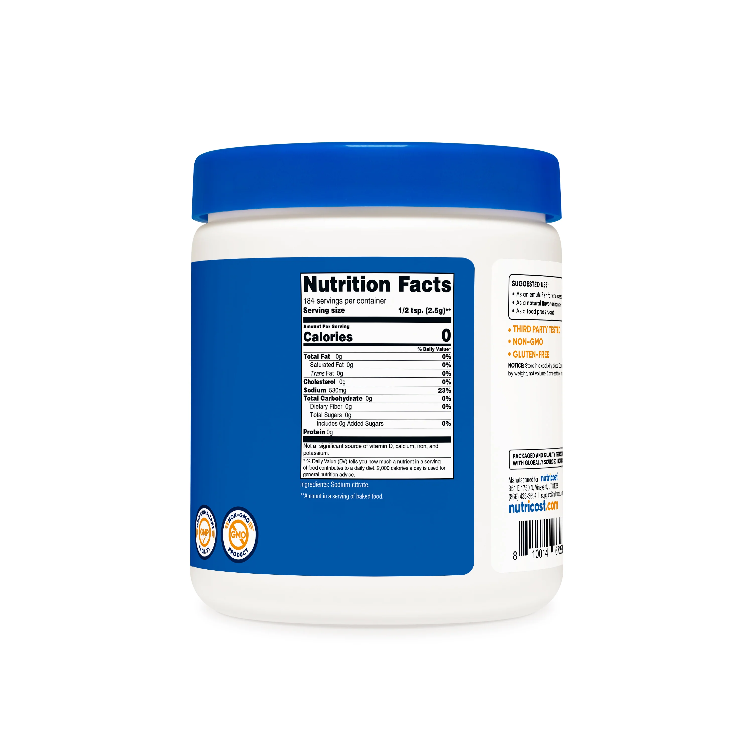 Nutricost Sodium Citrate Powder - Image 2