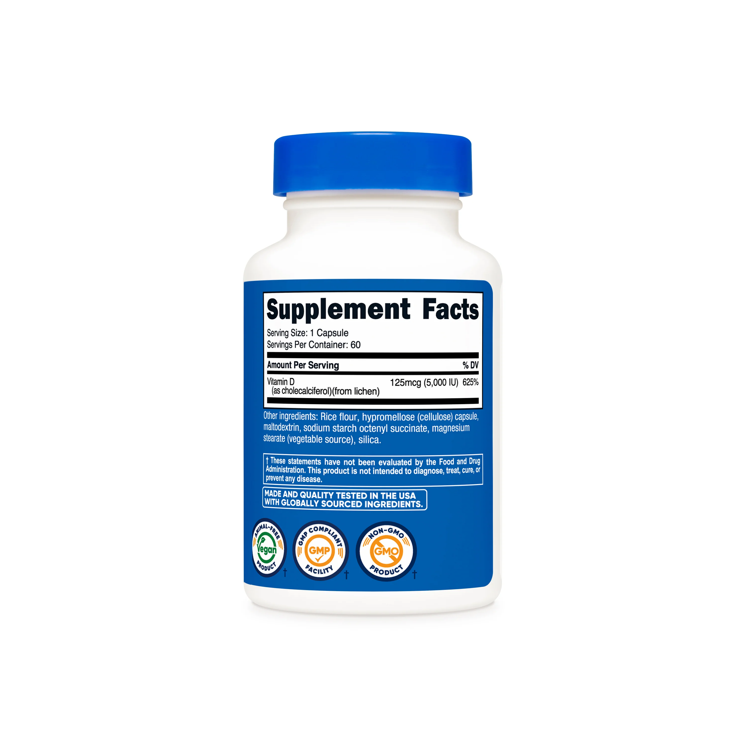 Nutricost Vegan Vitamin D3 Capsules - Image 2
