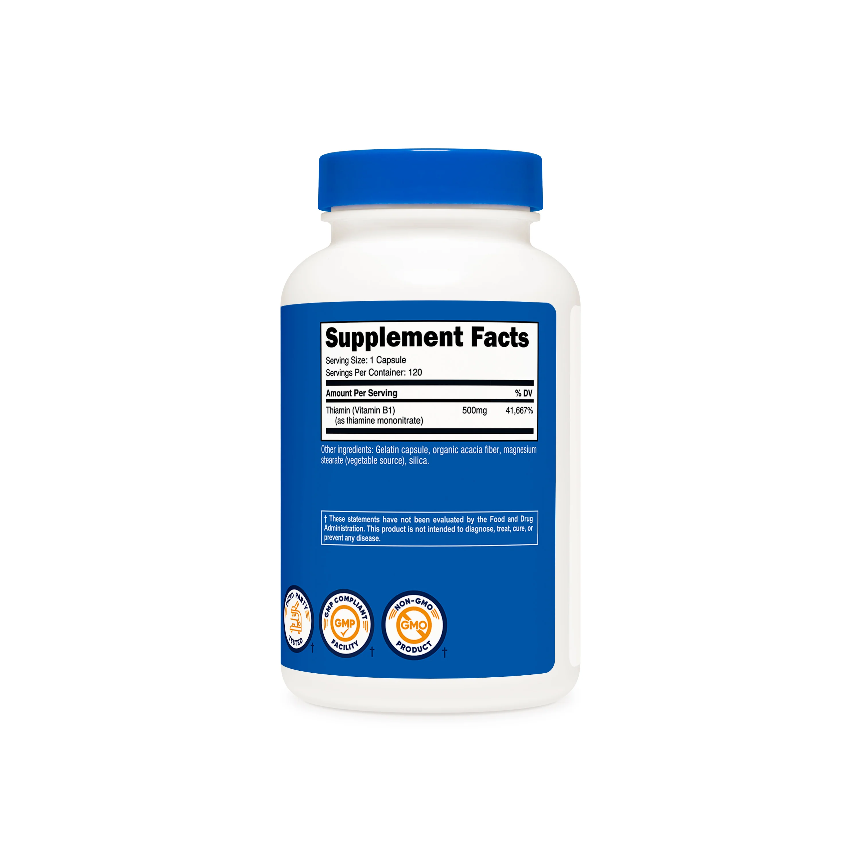 Nutricost Vitamin B1 Thiamine Capsules - Image 2