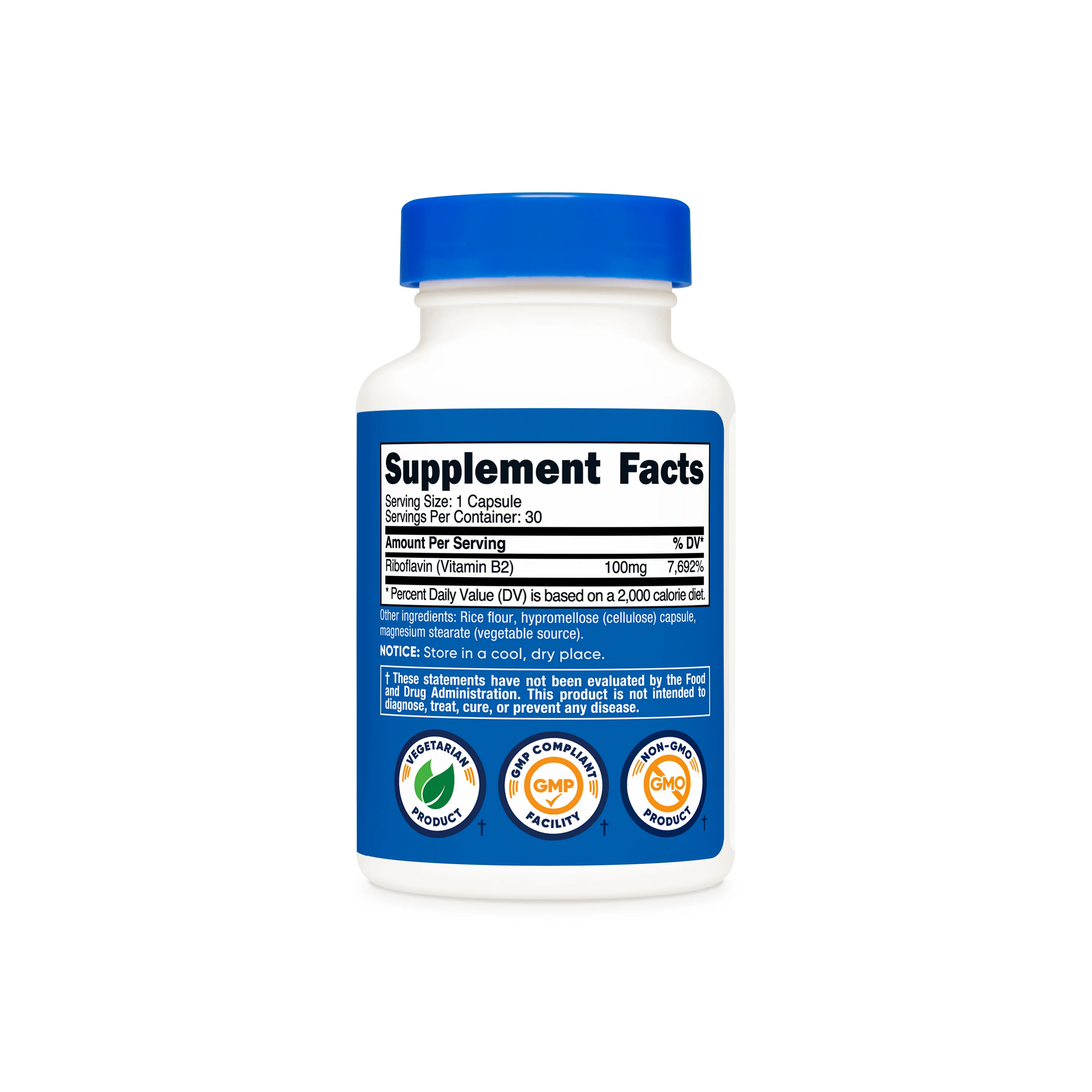 Nutricost Vitamin B2 Riboflavin Capsules - Image 11