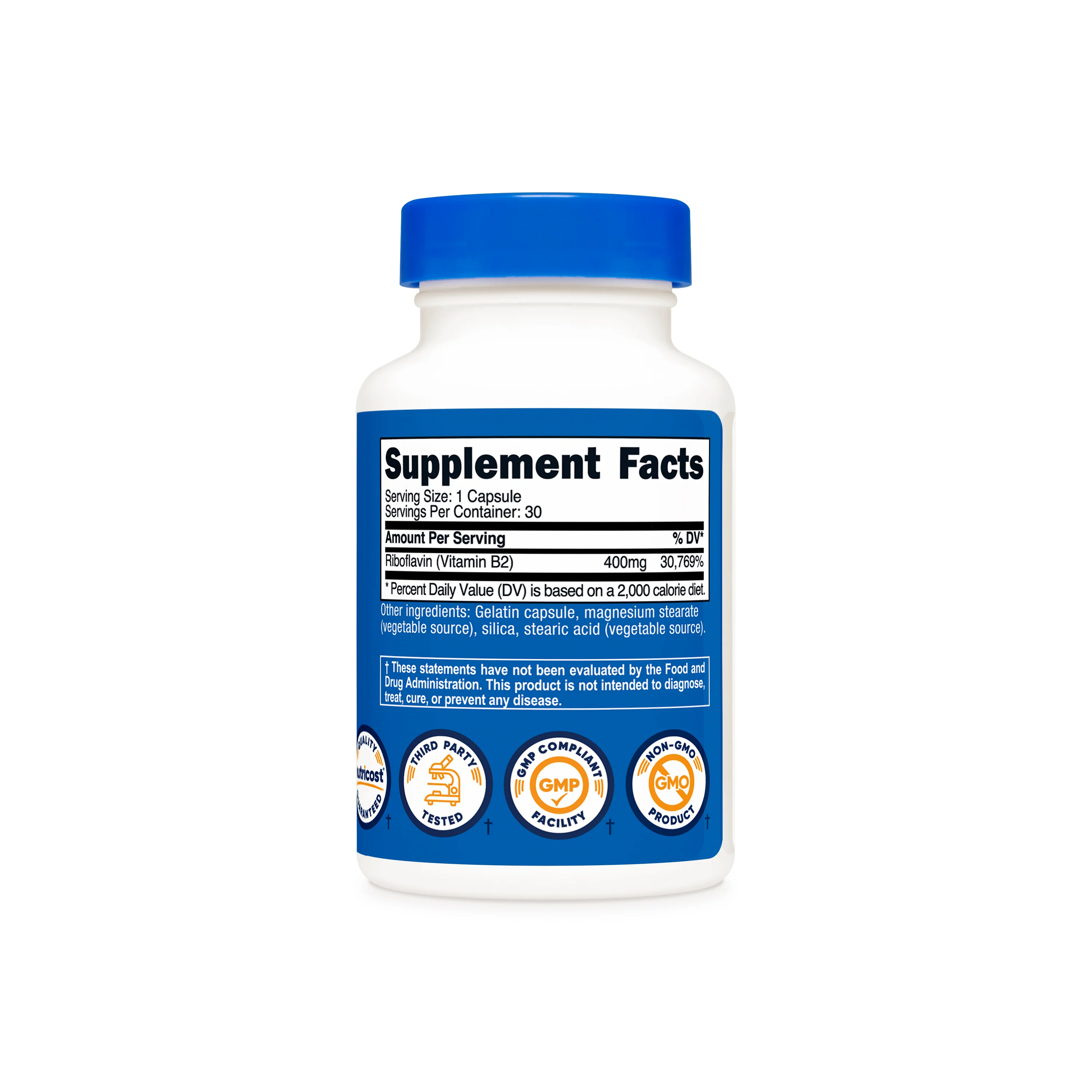 Nutricost Vitamin B2 Riboflavin Capsules - Image 8