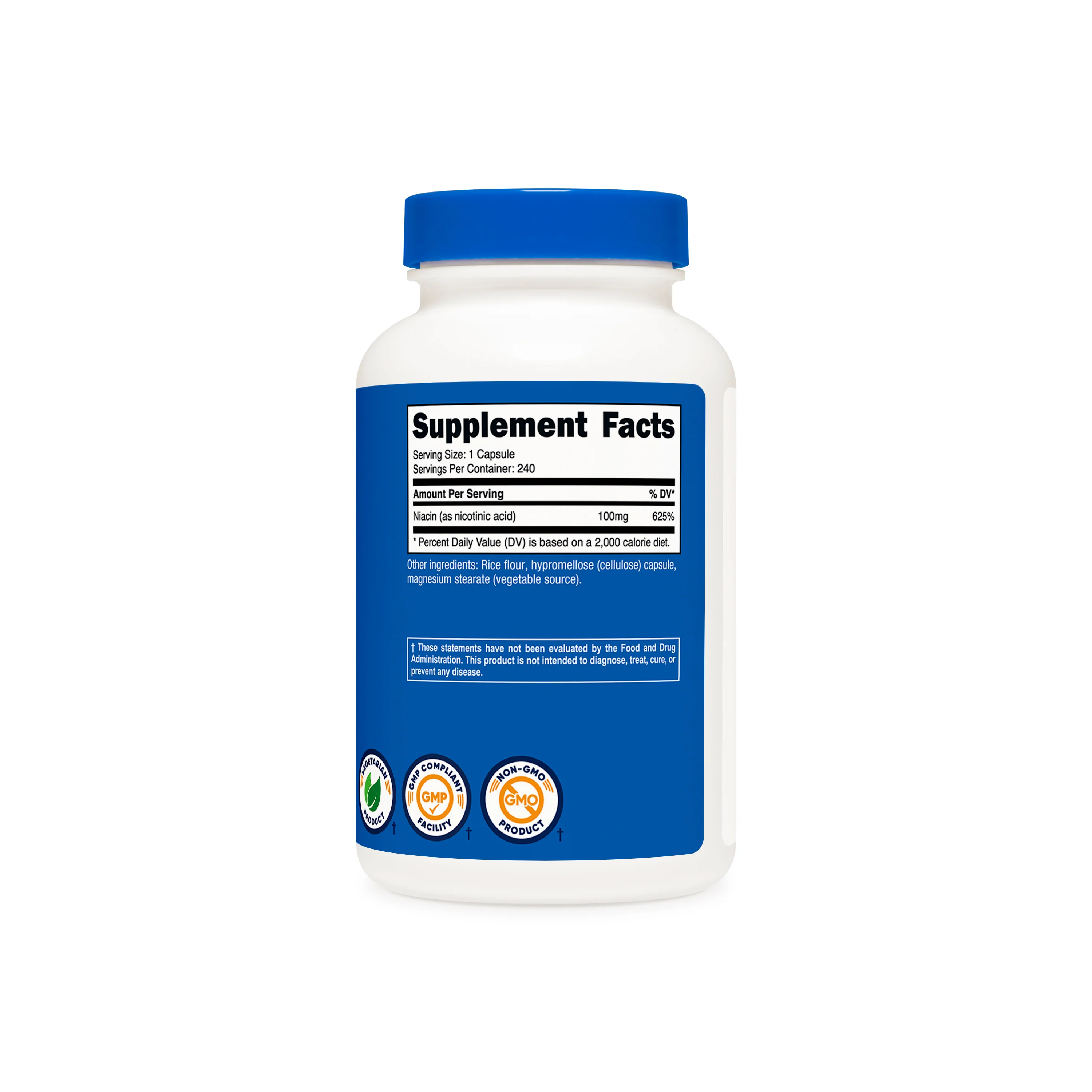Nutricost Vitamin B3 Niacin Capsules - Image 2