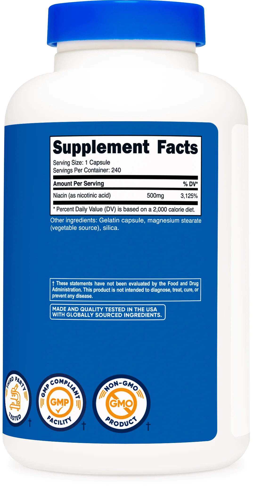 Nutricost Vitamin B3 Niacin Capsules - Image 5