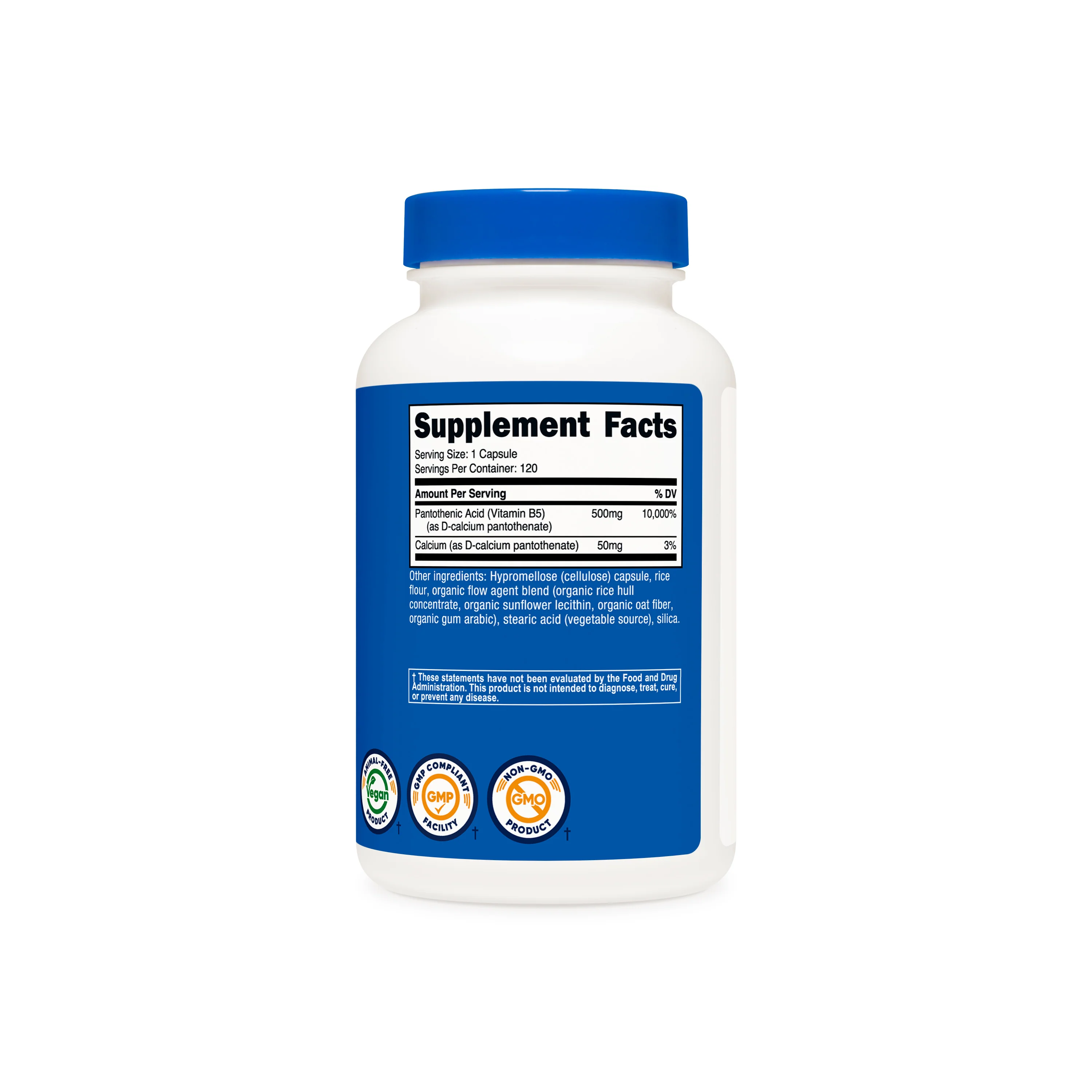 Nutricost Vitamin B5 Pantothenic Acid Capsules - Image 5