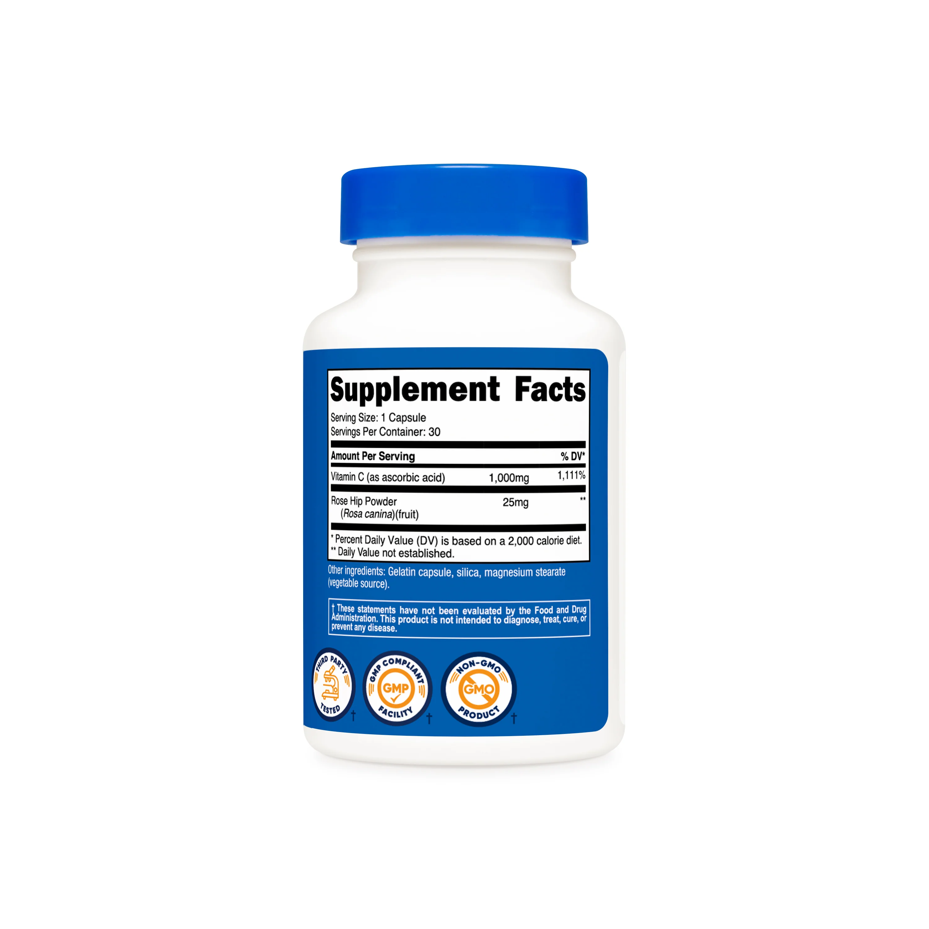 Nutricost Vitamin C with Rose Hips Capsules - Image 8