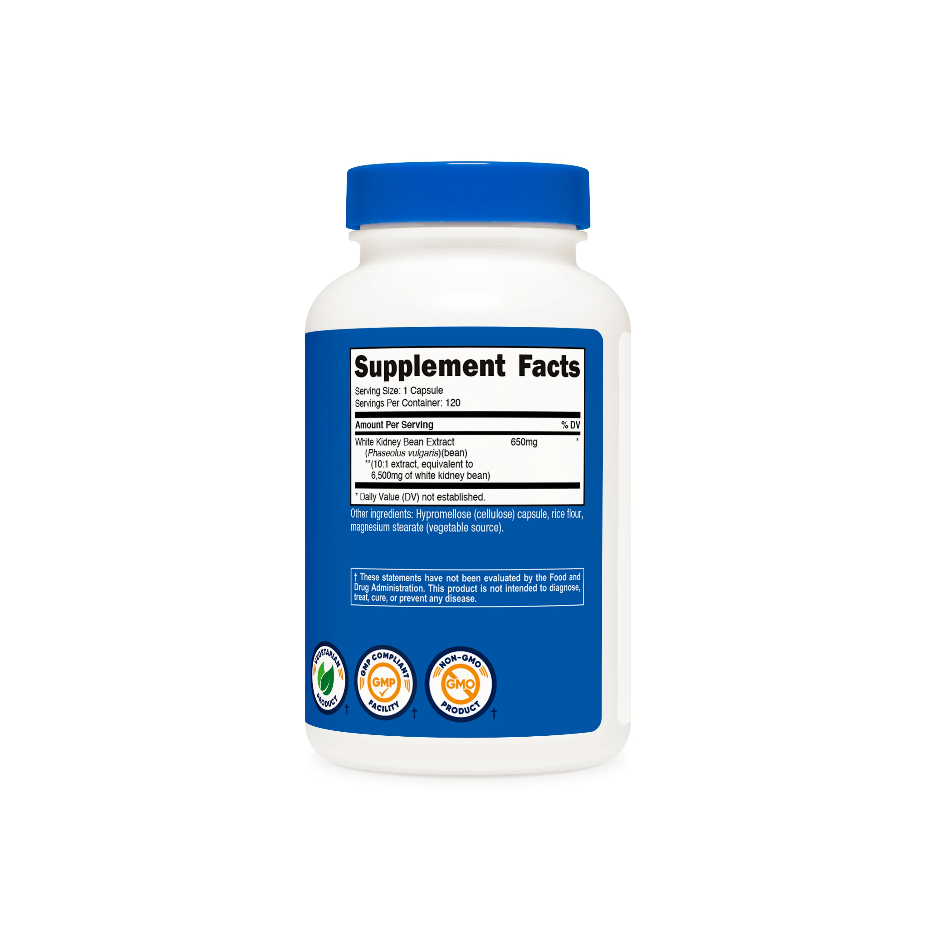 Nutricost White Kidney Bean Capsules - Image 2