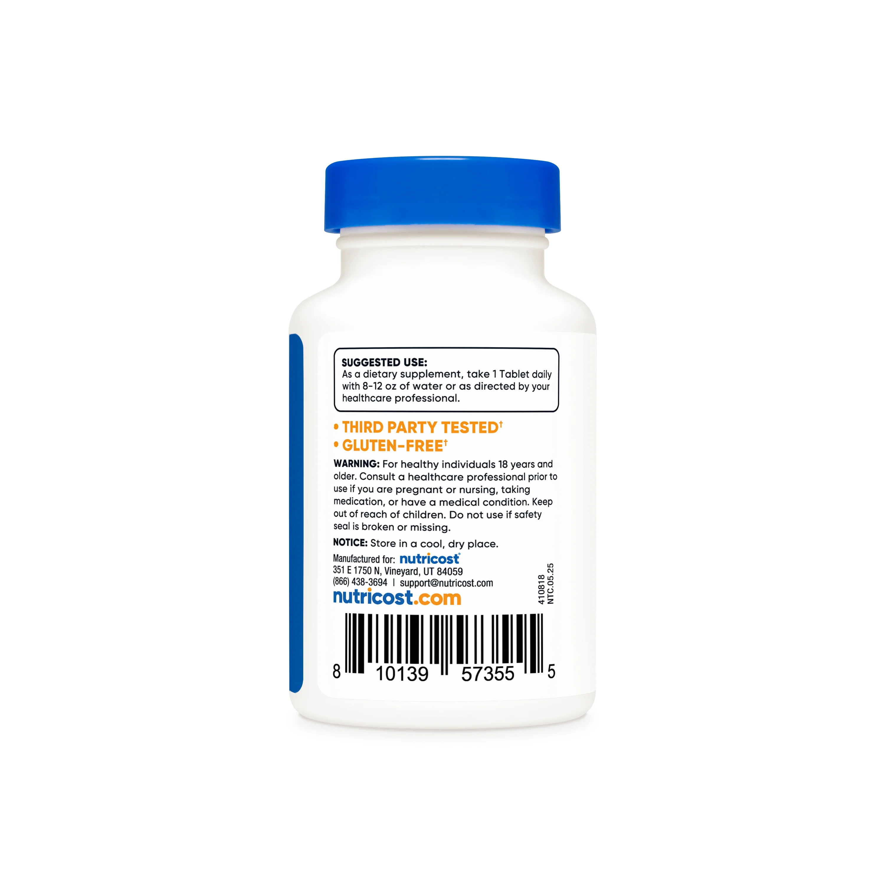 Nutricost Zinc Gluconate Tablets - Image 3