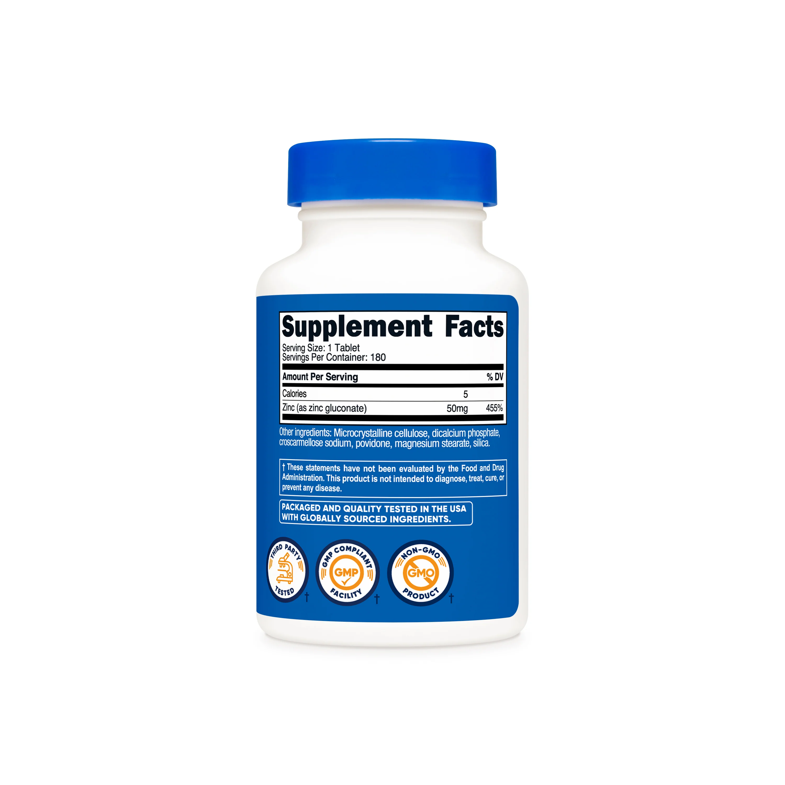 Nutricost Zinc Gluconate Tablets - Image 5