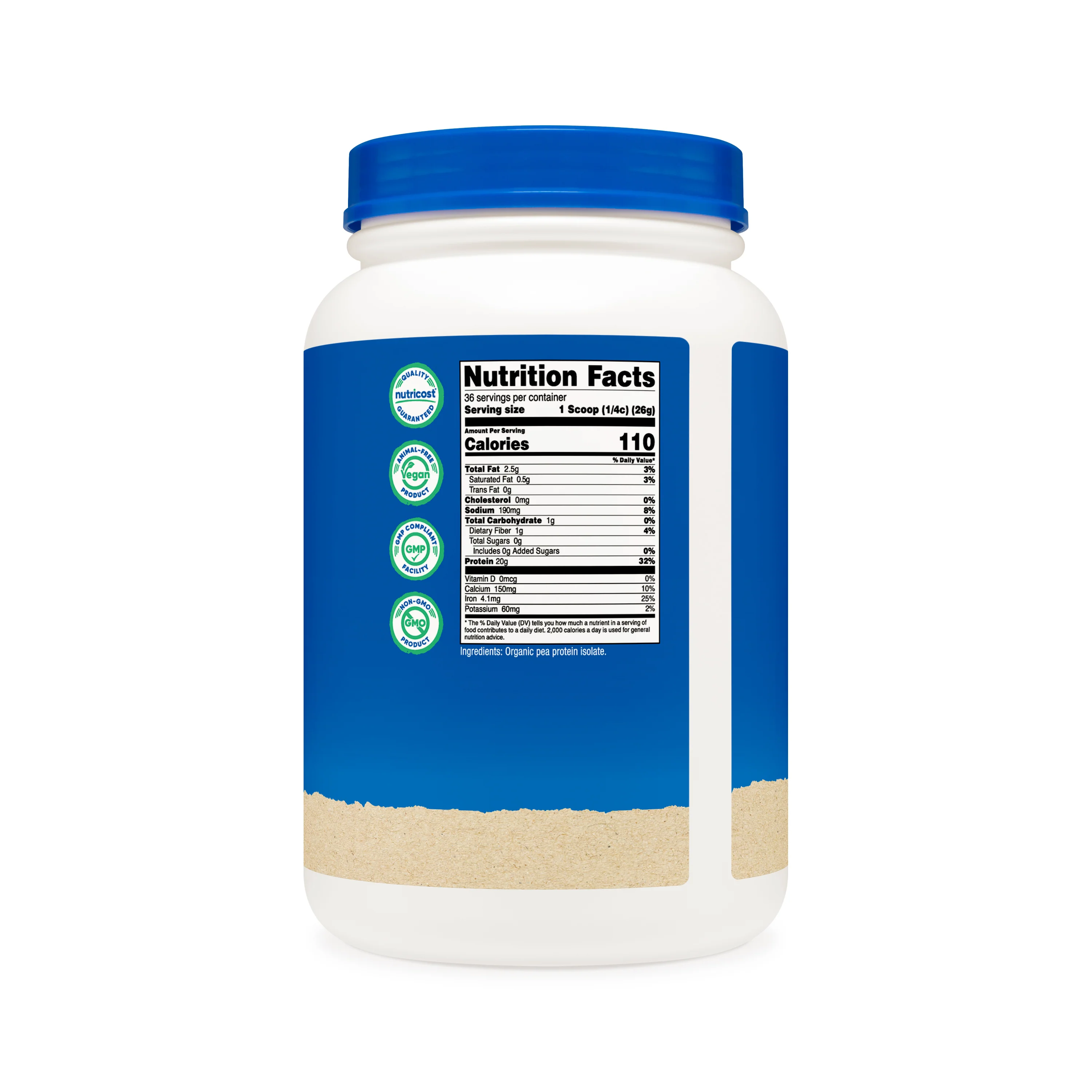 Nutricost Organic Pea Protein Powder - Image 5