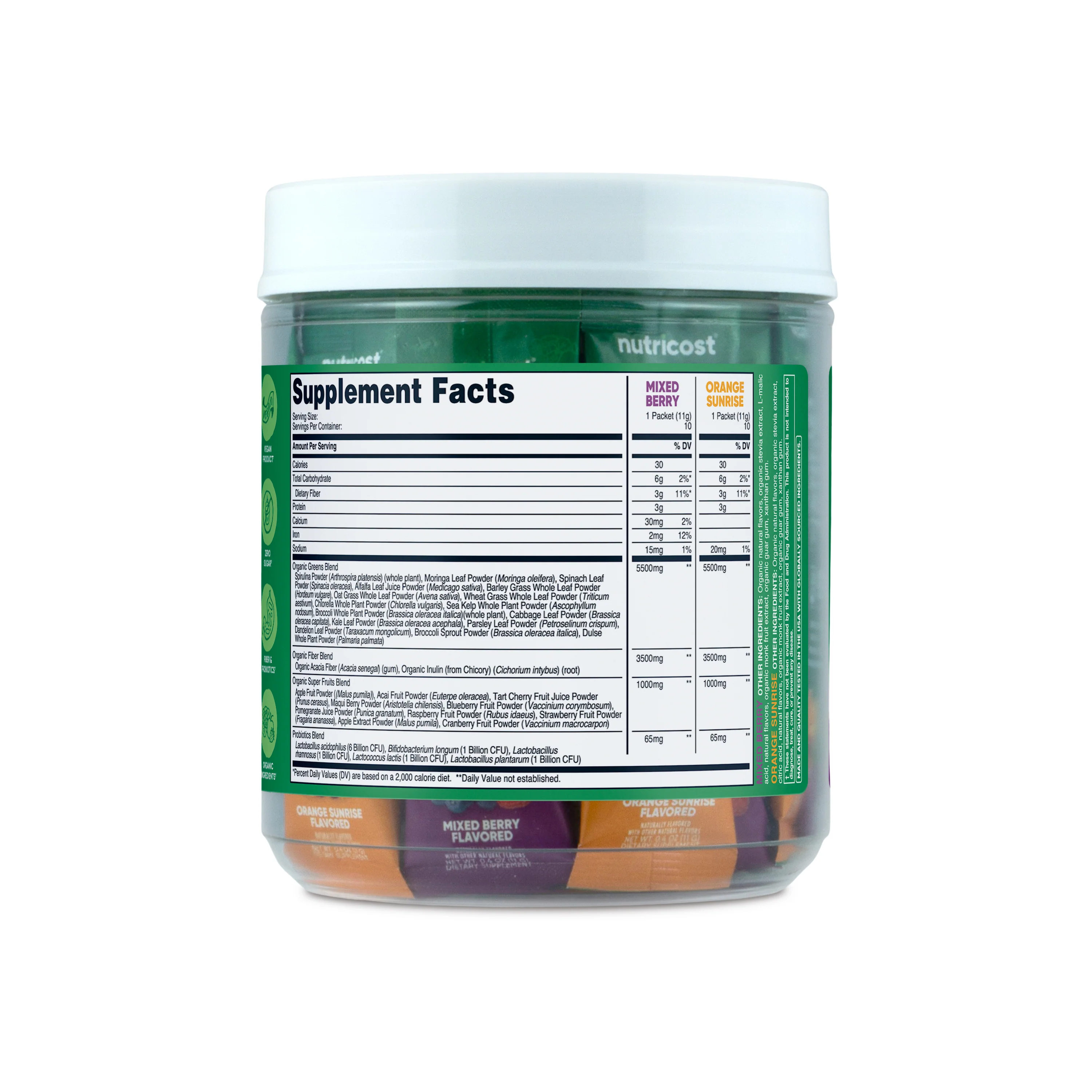 Nutricost Organic Super Greens Stickpacks - Image 8