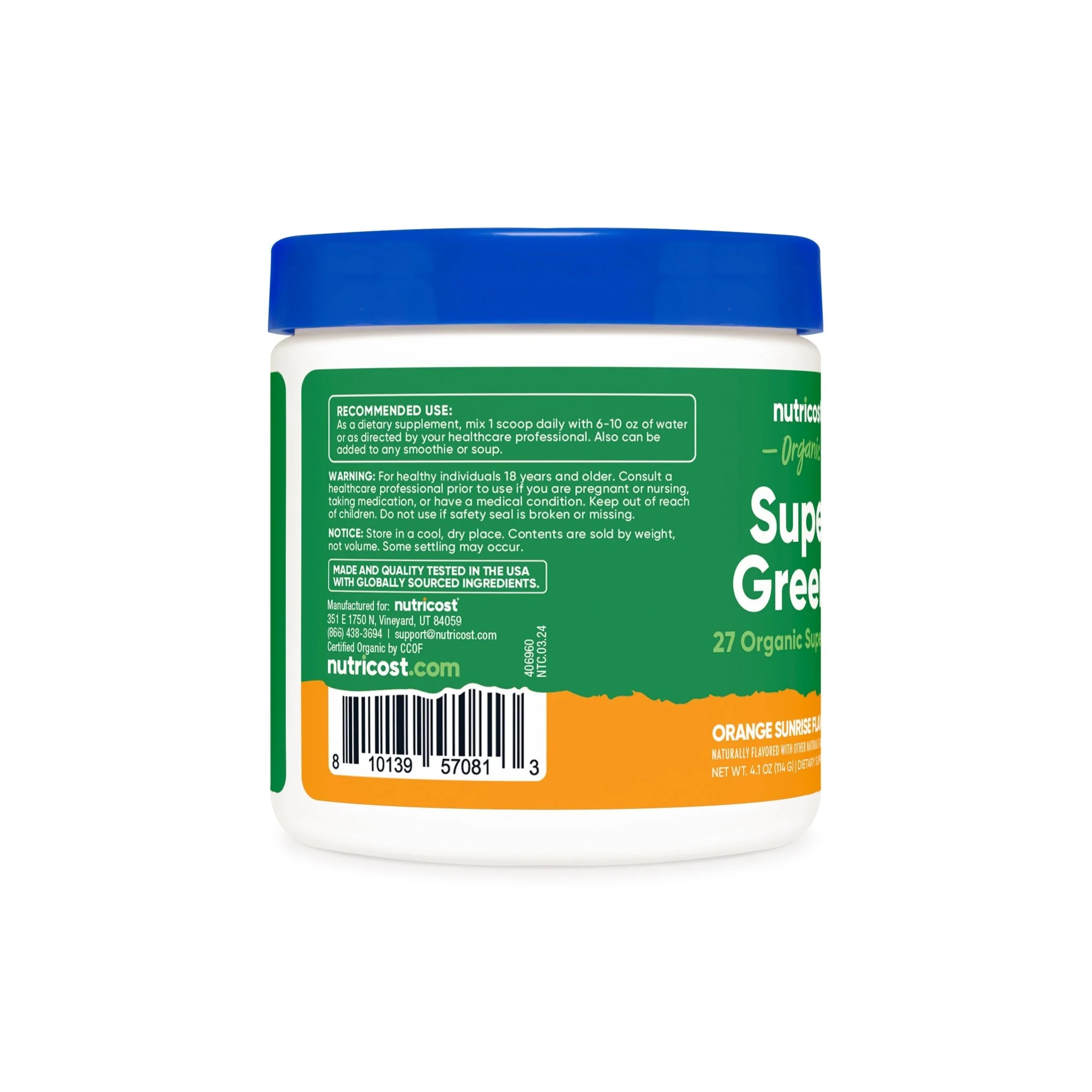 Nutricost Organic Super Greens Powder - 10 Servings - Image 6