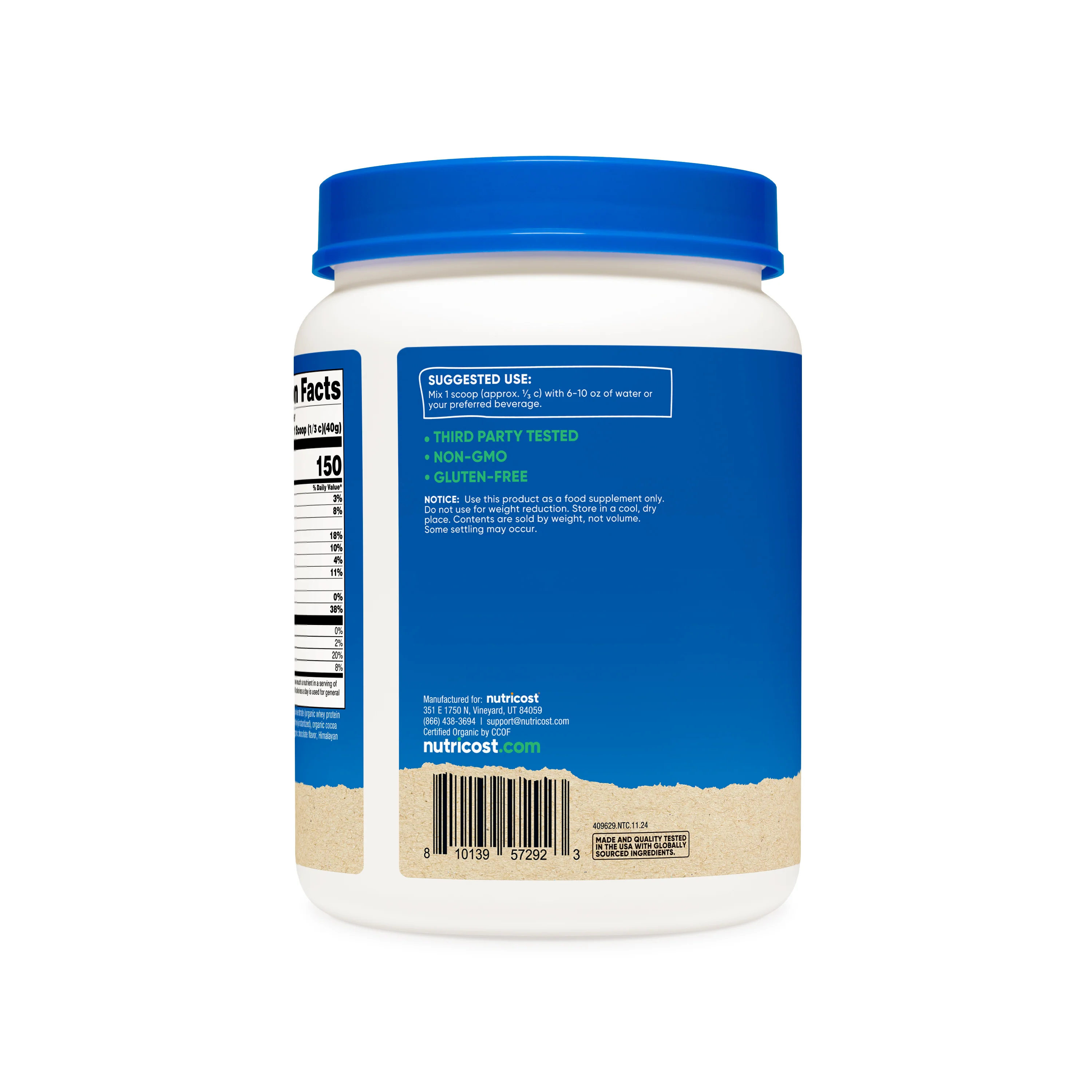 Nutricost Organic Whey Protein - Image 2