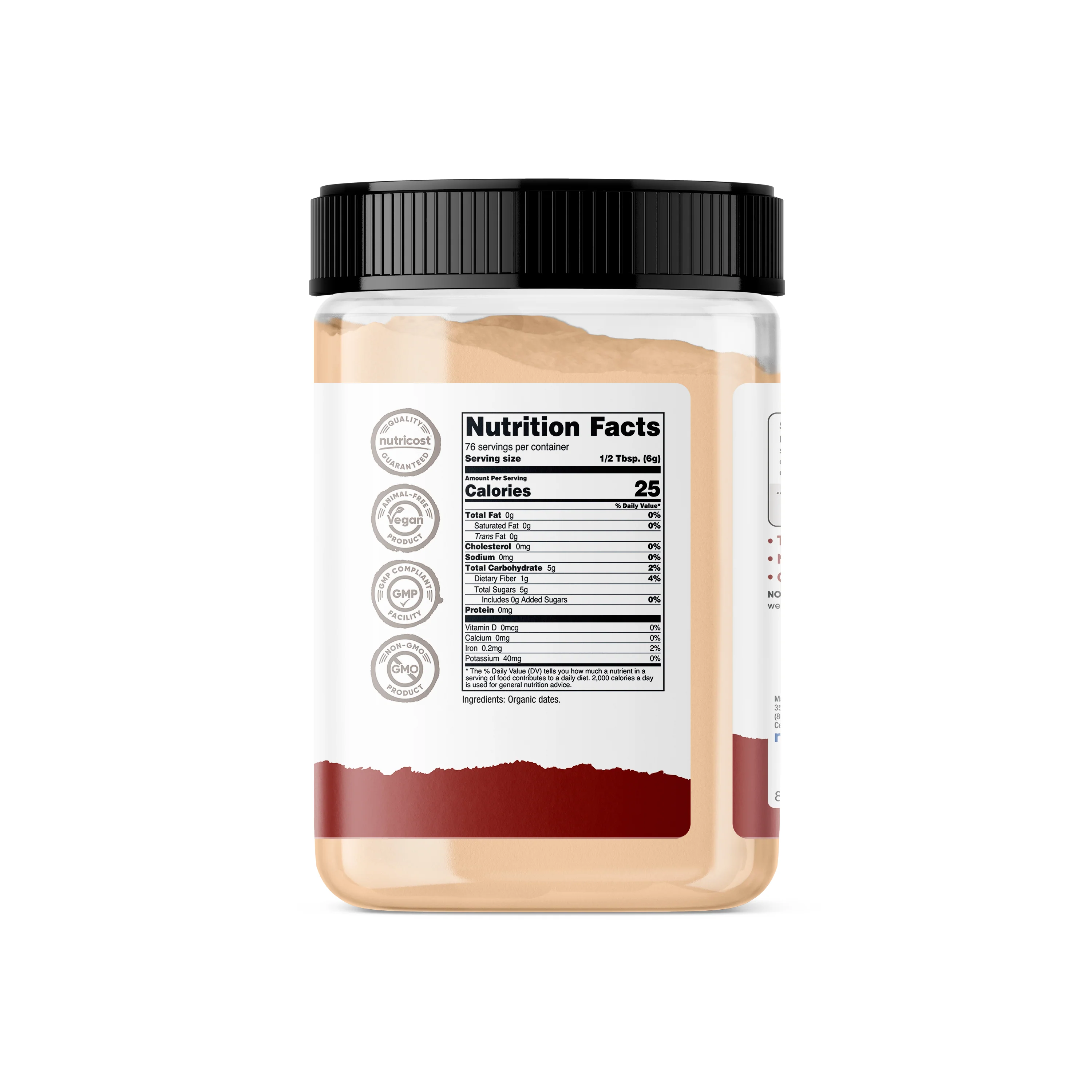 Nutricost Pantry Date Sugar (1 LB) - Image 2